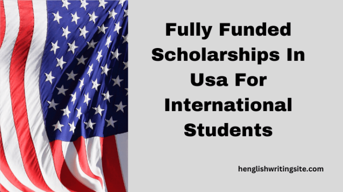USA Scholarships for International Students 2024/2025 - ParentsNG ...