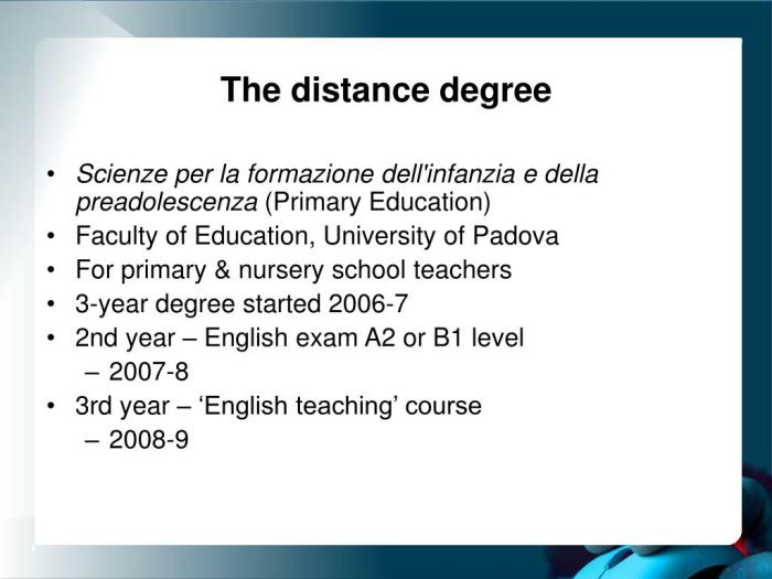 Distance Learning Degree Programs International